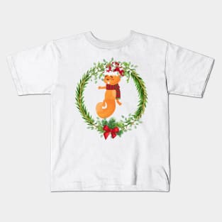 Silly Squirrel in a Christmas crown, Christmas gifts, cooler Christmas gifts, Christmas 2021 T-Shirt Kids T-Shirt